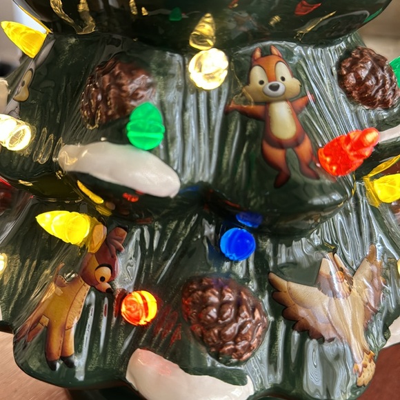 Retro Ceramic Light Up Christmas Tree - Disney Parks Authentic Original - Picture 3 of 11